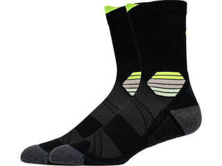 Asics Fujitrail Run Crew Sock | Performance Black/Safety Yellow