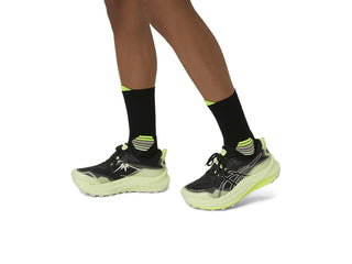 Asics Fujitrail Run Crew Sock | Performance Black/Safety Yellow