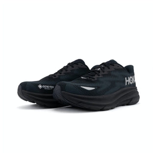 Hoka Mens Clifton 9 Goretex | Black/Black