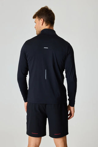 Reprimo Mens Summit 1/4 Zip | Onyx/Black/Red