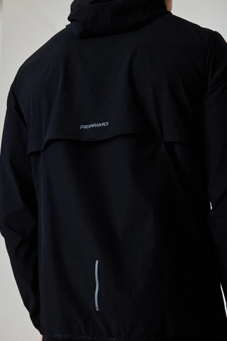 Reprimo Mens Precision Windbreaker | Black /Reflective