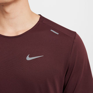 Nike Mens Dri-FIT Rise 365 SS Tee | Burgundy Crush/Reflective