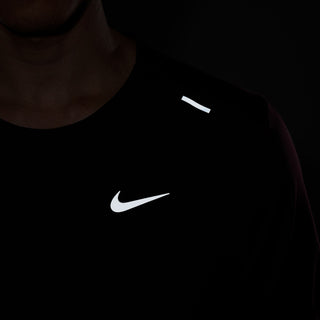 Nike Mens Dri-FIT Rise 365 SS Tee | Burgundy Crush/Reflective