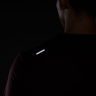 Nike Mens Dri-FIT Rise 365 SS Tee | Burgundy Crush/Reflective