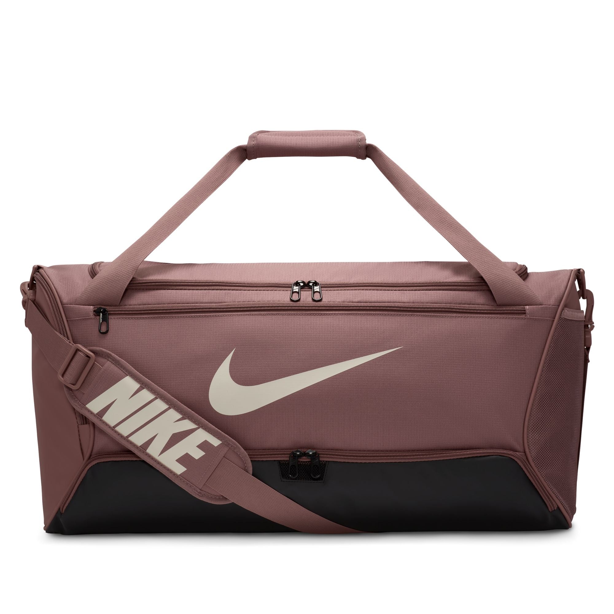 Nike Brasalia 9.5 Duffel Bag Smokey Mauve Light Orewood Brown