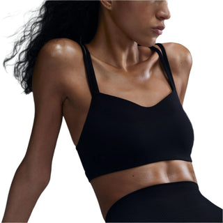 Nike Womens Zenvy Strappy. Sports Bra | Black/Sail