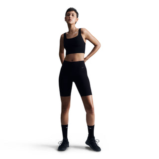 Nike Womens Zenvy Medium-Support Padded Sports Bra | Black/Sail