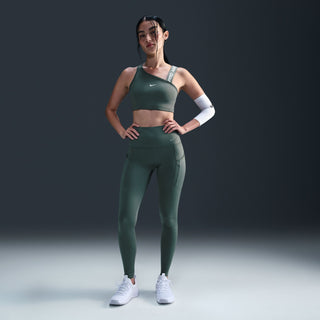 Nike Womens Go Firm-Support Full Length Leggings | Vintage Green/Black