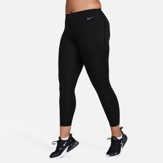 Nike Womens Universa Mid-Rise 7/8 Leggings | Black