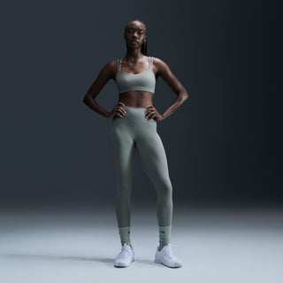 Nike Womens Zenvy Gentle-Support 7/8 Leggings | Light Army/Black