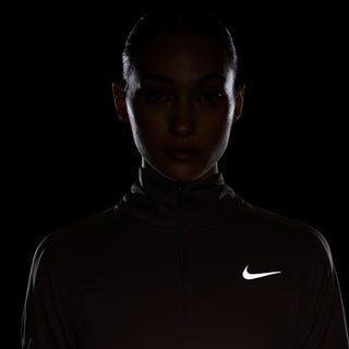 Nike Womens Dri-FIT Pacer 1/4 Zip | Mink Brown/Reflective Silver