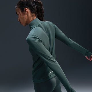 Nike Womens Dri-FIT Pacer 1/4 Zip | Vintage Green/Reflective