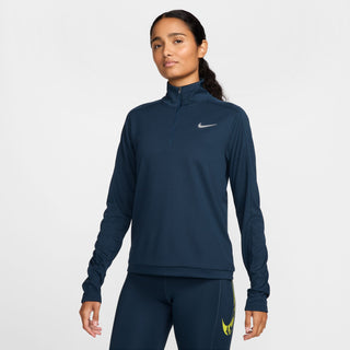 Nike Womens Dri-FIT Pacer 1/4 Zip | Armoury Navy/Reflective Silver