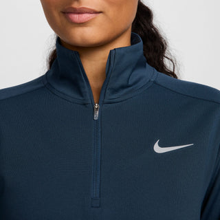 Nike Womens Dri-FIT Pacer 1/4 Zip | Armoury Navy/Reflective Silver