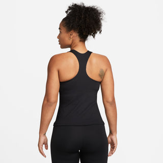 Nike Womens Swoosh Medium-Support Sports Bra Tank | Black/White