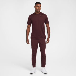 Nike Mens Dri-FIT Legend Fitness Tee | Burgundy Crush/Matte Silver