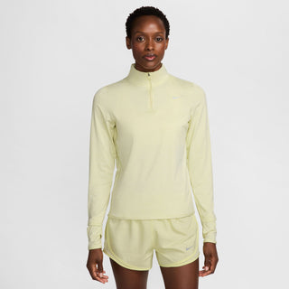 Nike Womens Swift Element UV 1/4 Zip | Life Lime/Reflective Silver