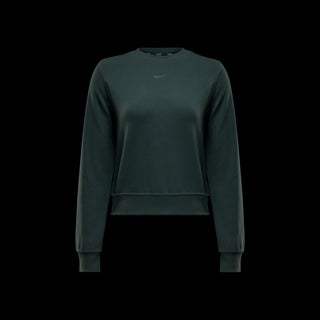 Nike Womens Dri-FIT One Crew Neck Sweatshirt | Vintage Green/Black