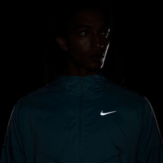 Nike Mens Windrunner Repel Jacket | Denim Turq/Reflective Silver