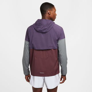 Nike Mens Windrunner Repel Jacket | Dark Raisin/Reflective Silver