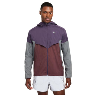 Nike Mens Windrunner Repel Jacket | Dark Raisin/Reflective Silver