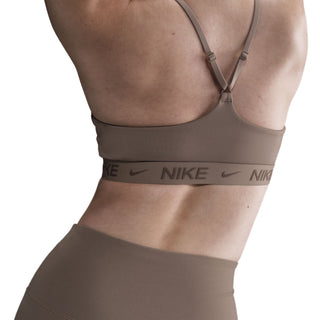 Nike Womens Indy Light Support Padded Sports Bra | Mink Brown/Ironstone