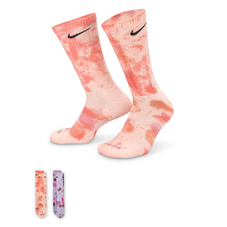 Nike Everyday Plus Cushioned Crew Socks (2 Pairs) | Peach/Purple