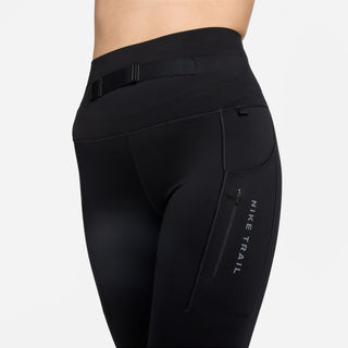 Nike Womens Trail Go High Waisted 7/8 Leggings | Black