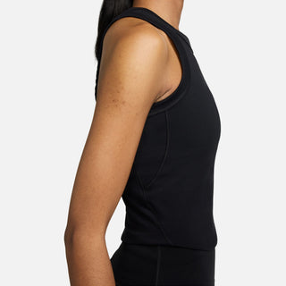 Nike Womens One Fitted Dri-FIT Cropped Tank | Black/Black