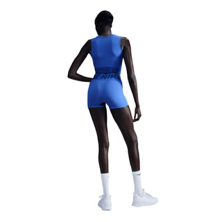 Nike Womens Pro Sculpt 3" Biker Shorts | Hyper Royal/White