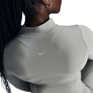 Nike Womens Zenvy Dr-FIT LS FZ Top | Light Army/White