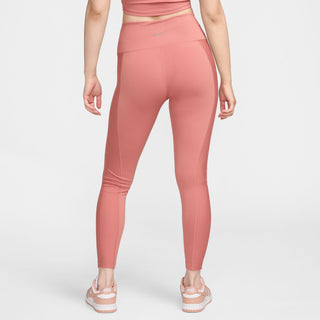 Nike Womens Dri-FIT One High-Waisted 7/8 Leggings | Canyon Pink/White