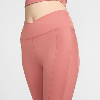 Nike Womens Dri-FIT One High-Waisted 7/8 Leggings | Canyon Pink/White