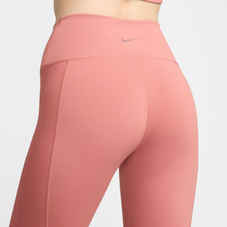 Nike Womens Dri-FIT One High-Waisted 7/8 Leggings | Canyon Pink/White