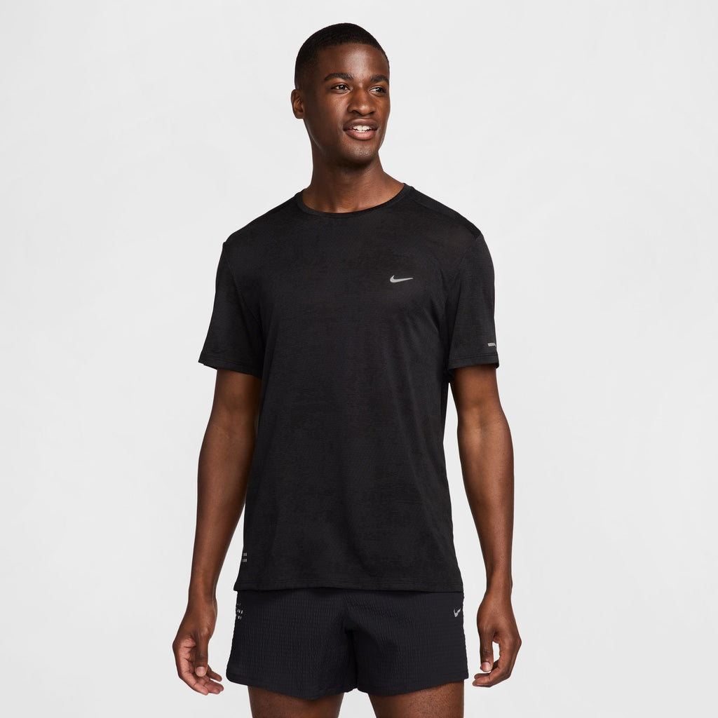 Nike Mens Dri-FIT ADV Running Tee | Black/Reflective Silver – Taskers ...