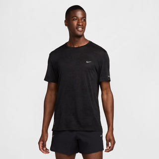 Nike Mens Dri-FIT ADV Running Tee | Black/Reflective Silver