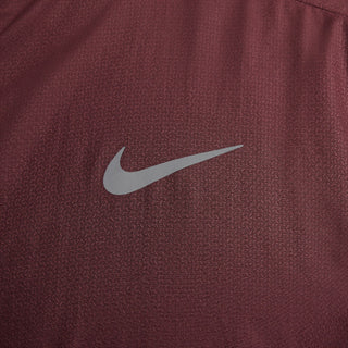 Nike Mens Sphere Element Therma-FIT Water Repellent 1/2 Zip | Burgundy Crush/Reflective