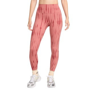 Nike Womens One High-Waisted 7/8 Printed Leggings | Canyon Pink/Black