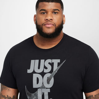 Nike Mens Dri-FIT Camo JDI Fitness Tee | Black