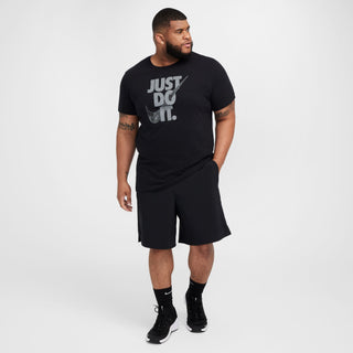 Nike Mens Dri-FIT Camo JDI Fitness Tee | Black