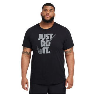 Nike Mens Dri-FIT Camo JDI Fitness Tee | Black