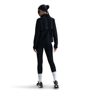 Nike Womens Swoosh Dri-FIT Running Jacket | Black/White