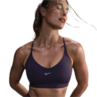 Nike Womens Indy Light Support Sports Bra | Dark Raisin