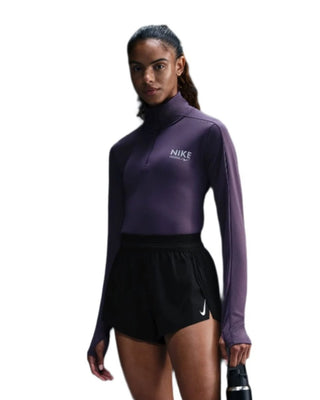 Nike Womens Pacer Dri-FIT 1/4 Zip | Dark Raisin