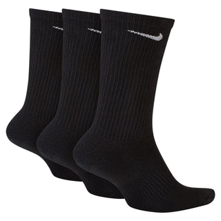 Nike Everyday Push Cushioned Crew Socks (3 Pack) | Black/White