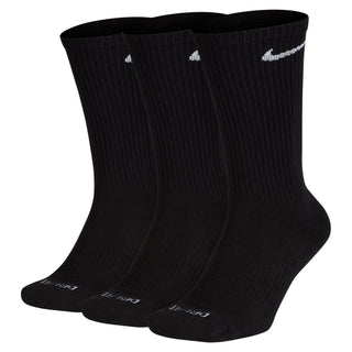 Nike Everyday Push Cushioned Crew Socks (3 Pack) | Black/White