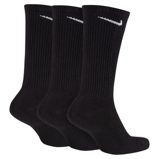 Nike Everyday Push Cushioned Crew Socks (3 Pack) | Black/White