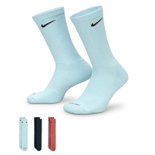 Nike Everyday Push Cushioned Crew Socks (3 Pack) | Multi-Colour