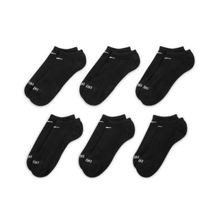 Nike Everyday Plus Cushioned No-Show Socks 6 Pack | Black/White