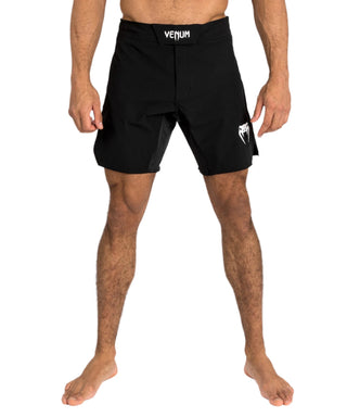 Venum Mens Contender Fight Shorts | Black/White